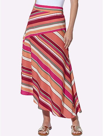 Jupe Estivale Motif Graphique - Taille Standard - Helline