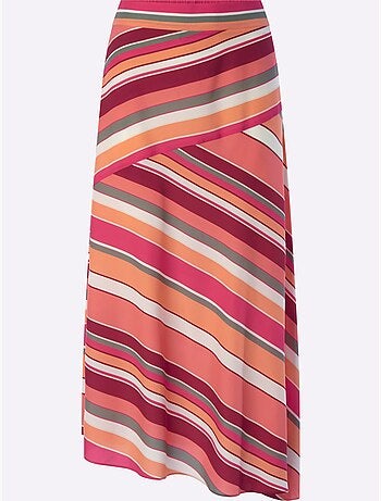 Jupe Estivale Motif Graphique - Taille Standard - Helline