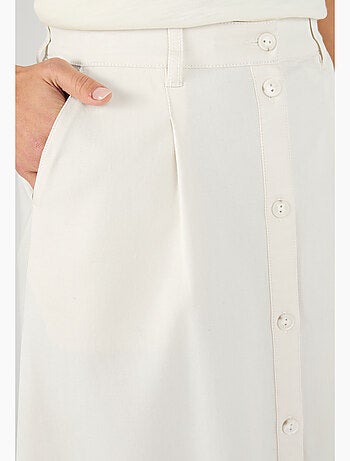 Jupe évasée boutonnée - Damart