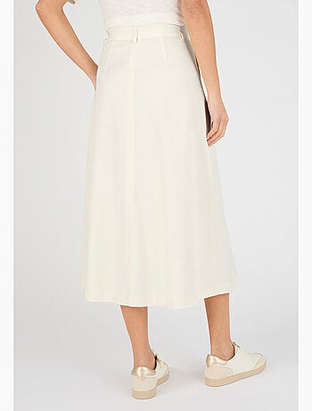 Jupe évasée boutonnée - Damart