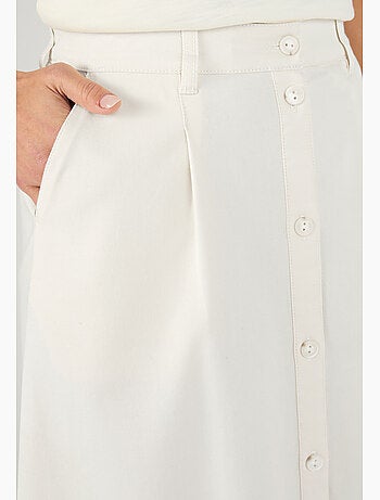 Jupe évasée boutonnée - Damart