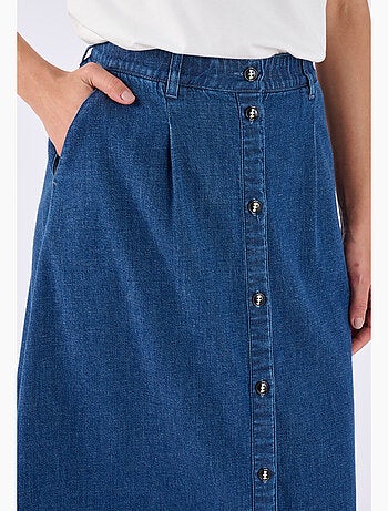 Jupe évasée boutonnée - Damart