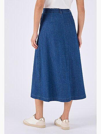 Jupe évasée boutonnée - Damart