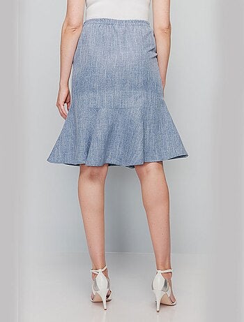 Jupe évasée ceinture élastiquée - Afibel