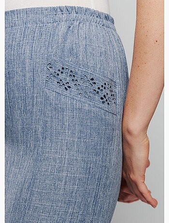 Jupe évasée ceinture élastiquée - Afibel