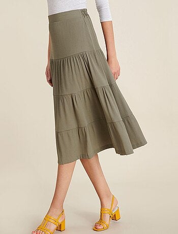 Jupe évasée crépon - Damart