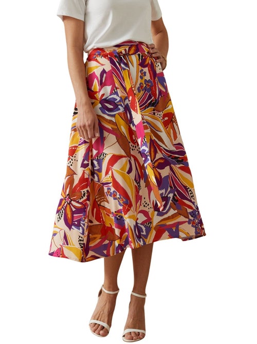 Jupe évasée élastiquée - Kiabi