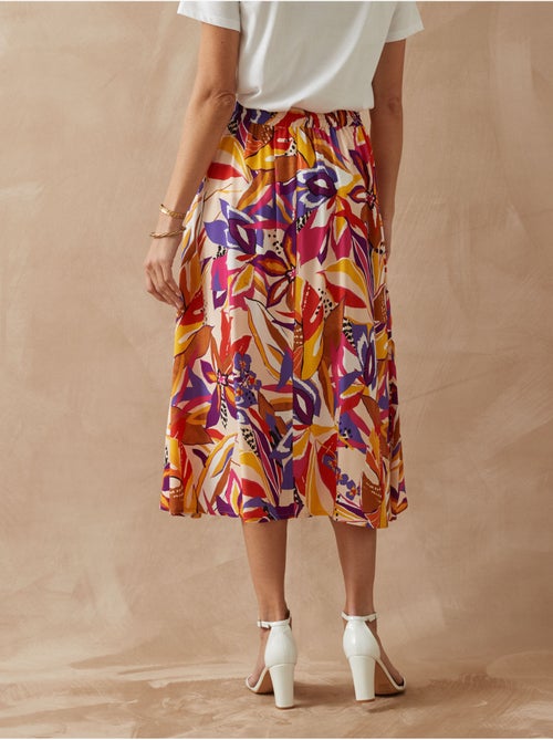 Jupe évasée élastiquée - Kiabi