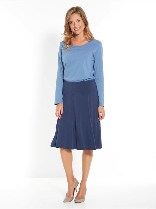 Jupe évasée entièrement élastiquée - Kiabi