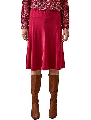 Jupe évasée entièrement élastiquée