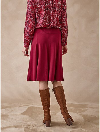 Jupe évasée entièrement élastiquée