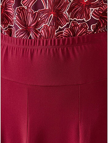 Jupe évasée entièrement élastiquée