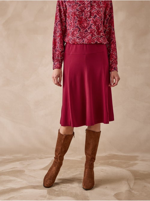 Jupe évasée entièrement élastiquée - Kiabi