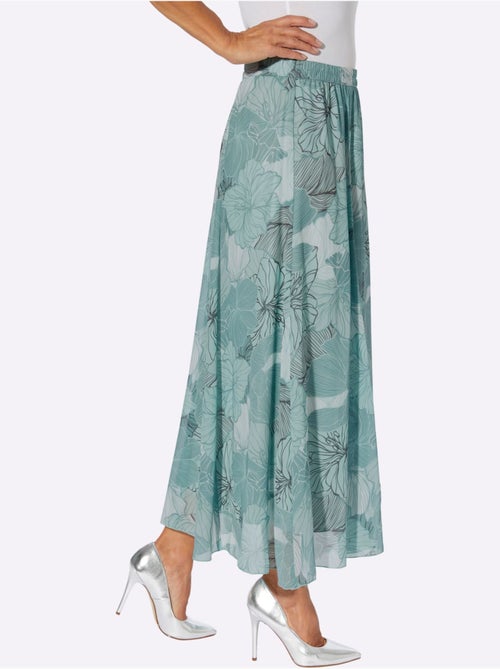 Jupe évasée florale avec ceinture élastique confortable - Taille courte - Moda Vilona - Kiabi Jupe évasée florale avec ceinture élastique confortable - Taille courte - Moda Vilona - Kiabi