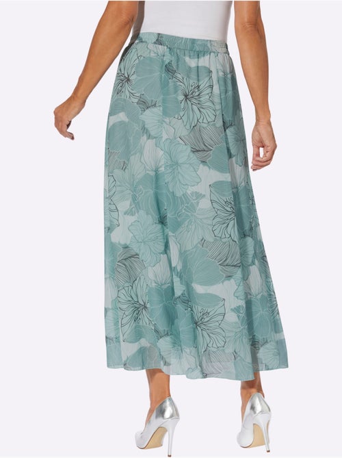 Jupe évasée florale avec ceinture élastique confortable - Taille courte - Moda Vilona - Kiabi Jupe évasée florale avec ceinture élastique confortable - Taille courte - Moda Vilona - Kiabi