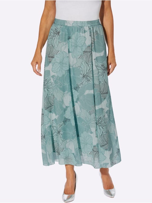 Jupe évasée florale avec ceinture élastique confortable - Taille courte - Moda Vilona - Kiabi Jupe évasée florale avec ceinture élastique confortable - Taille courte - Moda Vilona - Kiabi