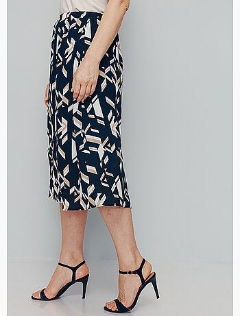 Jupe évasée imprimée - Afibel