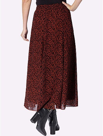 Jupe évasée joli motif léopard - taille standard - helline