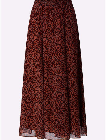 Jupe évasée joli motif léopard - taille standard - helline