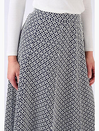 Jupe évasée maille jacquard - Damart