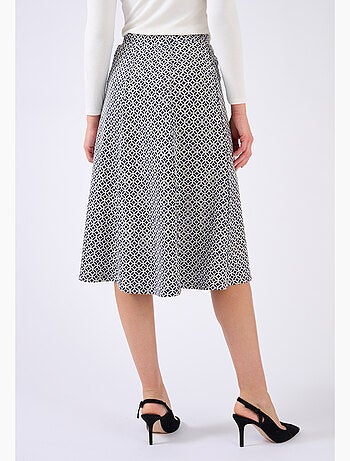 Jupe évasée maille jacquard - Damart
