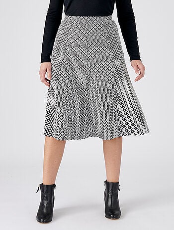 Jupe évasée maille jacquard - damart