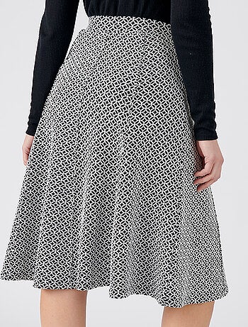 Jupe évasée maille jacquard - damart
