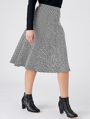 Jupe évasée maille jacquard - damart
