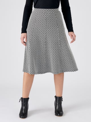 Jupe évasée maille jacquard - Damart