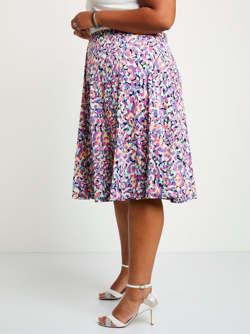 Jupe évasée mi longue Parme - Kiabi