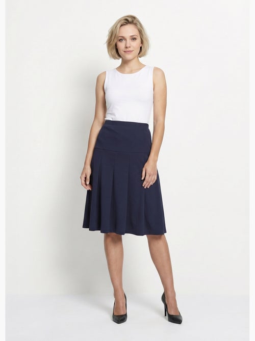 Jupe évasée mi longue unie taille élastiquée - afibel - Kiabi Jupe évasée mi longue unie taille élastiquée - afibel - Kiabi