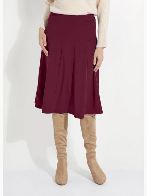 Jupe évasée mi longue unie taille élastiquée - afibel - Kiabi Jupe évasée mi longue unie taille élastiquée - afibel - Kiabi