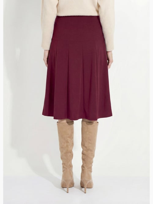 Jupe évasée mi longue unie taille élastiquée - afibel - Kiabi Jupe évasée mi longue unie taille élastiquée - afibel - Kiabi