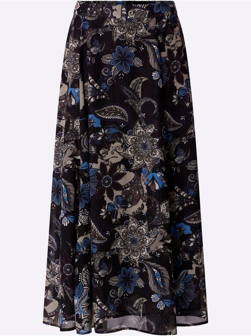 Jupe évasée motif imprimé exclusif - taille standard - helline - Kiabi Jupe évasée motif imprimé exclusif - taille standard - helline - Kiabi