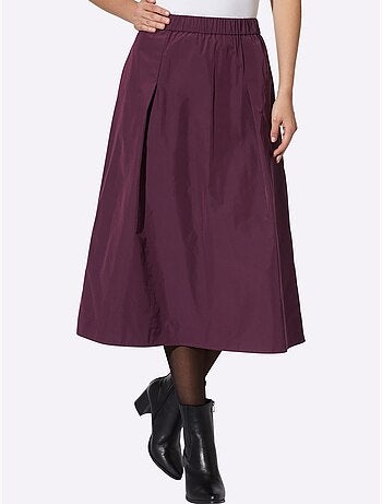 Jupe évasée plis élégants - taille standard - helline