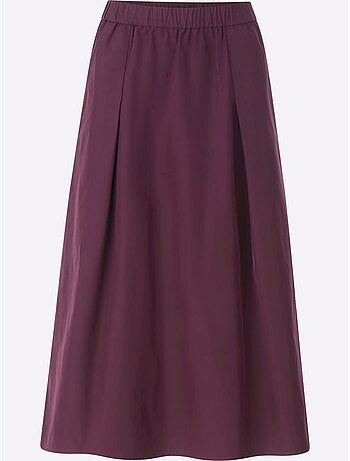 Jupe évasée plis élégants - taille standard - helline