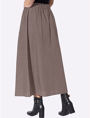 Jupe évasée qualité tissée - taille standard - helline