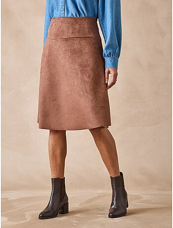 Jupe évasée suédine - DAXON