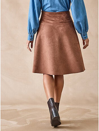 Jupe évasée suédine - DAXON