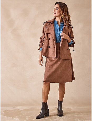 Jupe évasée suédine - DAXON