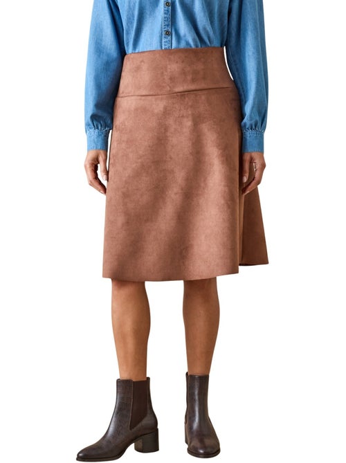 Jupe évasée suédine - Kiabi