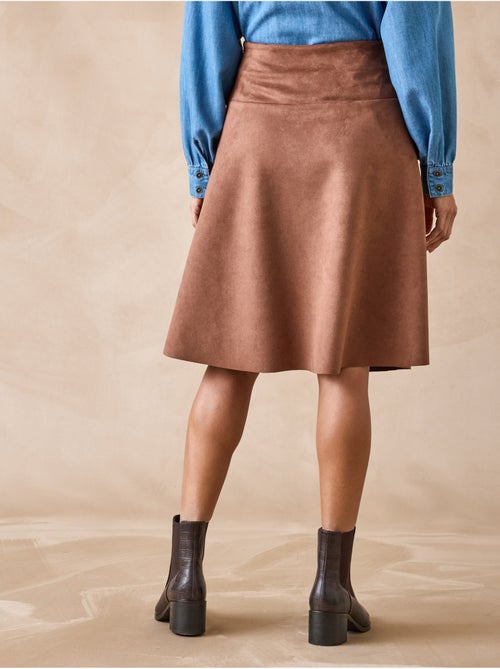 Jupe évasée suédine - Kiabi