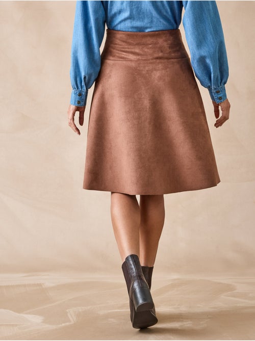 Jupe évasée suédine - Kiabi