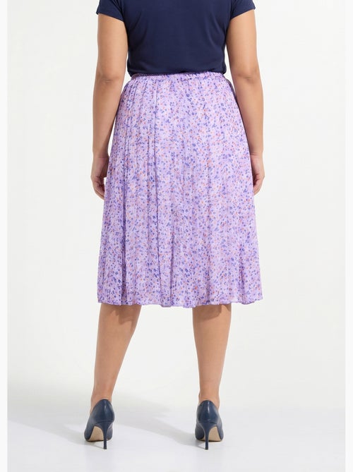 Jupe évasée voile imprimé mi longue - Afibel - Kiabi