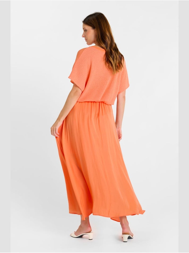 Jupe EZIA droite 'Le Temps Des Cerises' Orange - Kiabi