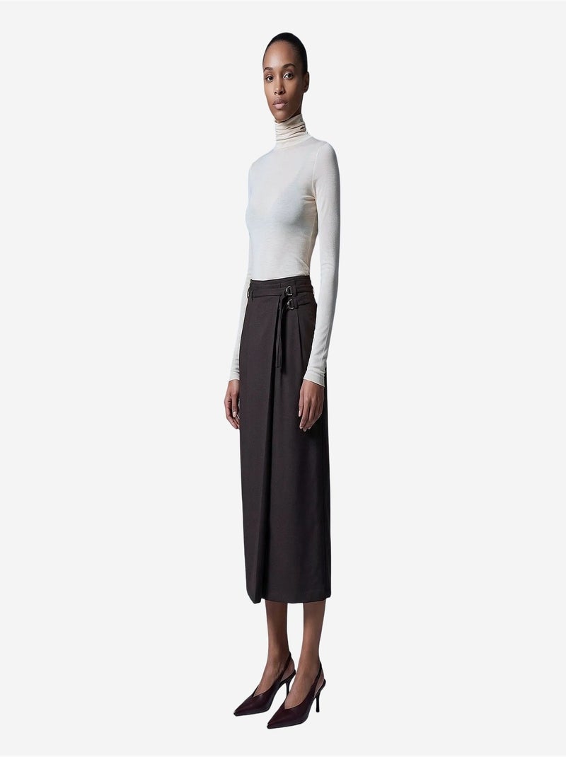Jupe femme dilvin Marron chocolat - Kiabi