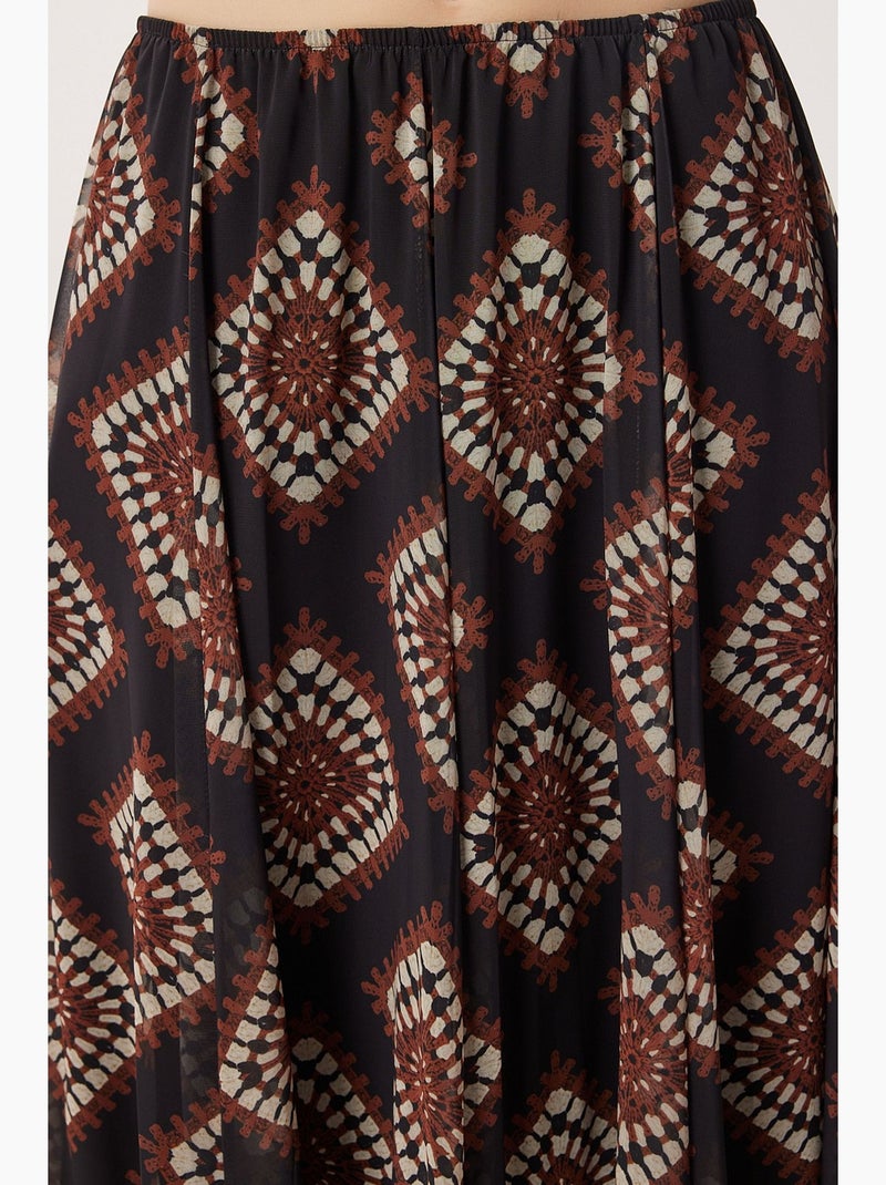 Jupe femme istanbul Noir Rouge - Kiabi