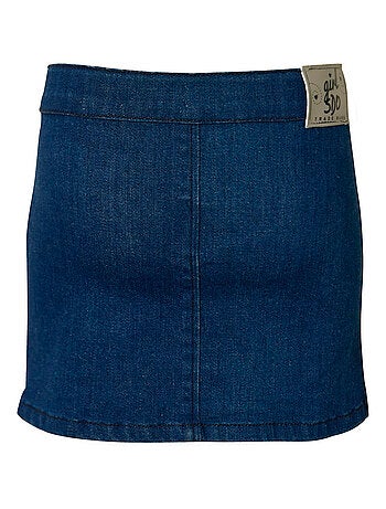 JUPE FILLE JEAN BLEU FONCE