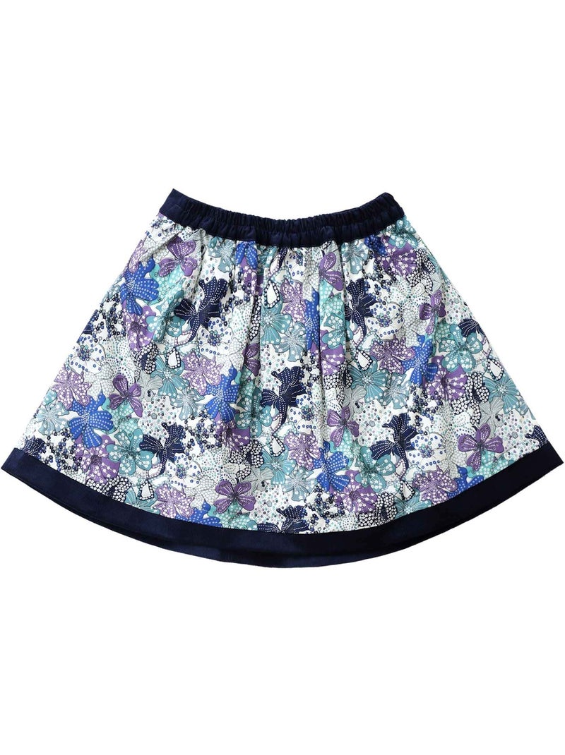 Jupe Fleurie    pour   LILOU - La Faute à Voltaire Bleu Violet Bleu - Kiabi