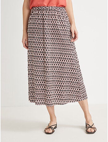 Jupe fluide à taille élastiquée - DAXON